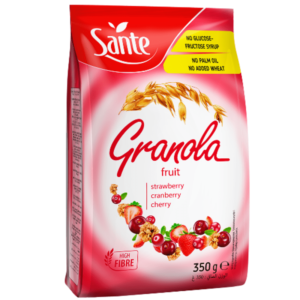 Granola Fruit Fraise Cranberry Cerise 350G